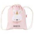 mochila saco bebe rosa