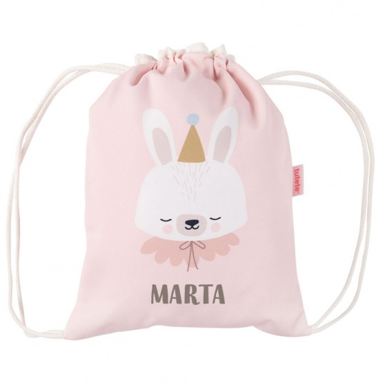 mochila saco bebe rosa