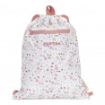 mochila saco flores personalizada