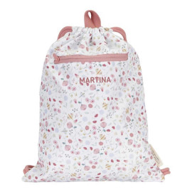 mochila saco flores personalizada