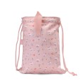 mochila saco rosa