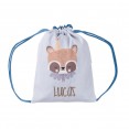 Mochila saco personalizada mapache