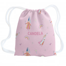 mochila saco princesas