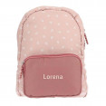 mochila rosa personalizada