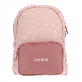 mochila rosa personalizada