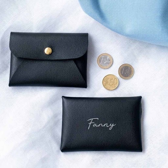 cartera negra personalizada