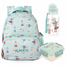 pack escolar 3 cerditos