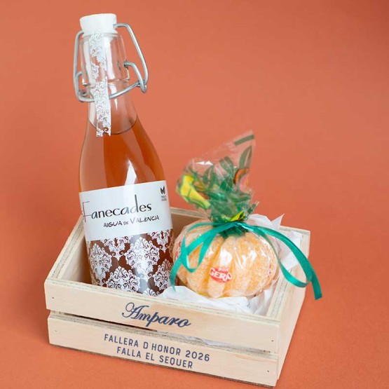 regalo falleros de honor agua de valencia