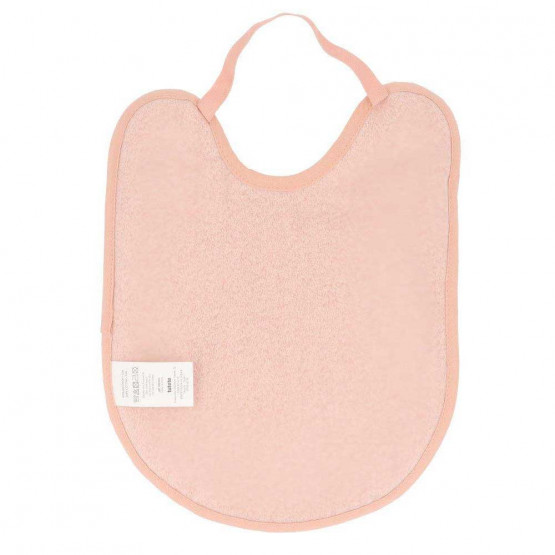 babero bebe rizo rosa