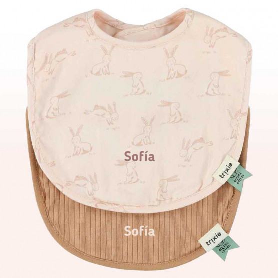 baberos conejitos personalizados