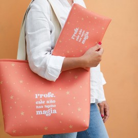 bolso y estuche de profesora