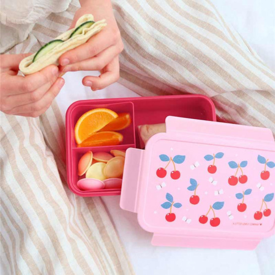 fiambrera bento cerezas