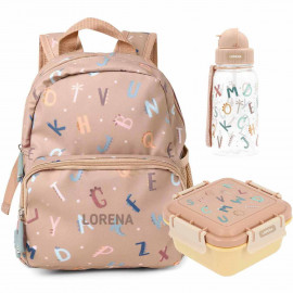 Pack mochila letras