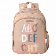 mochila mediana letras