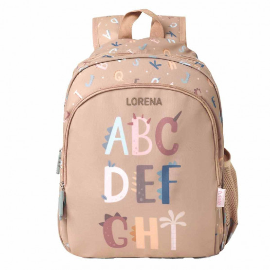 mochila mediana letras