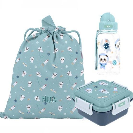 pack saco + fiambrera + mochila
