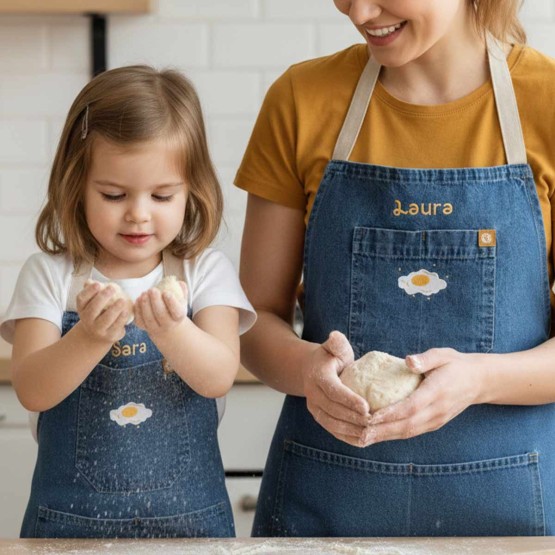 pack delantal adulto ni&ntilde;o