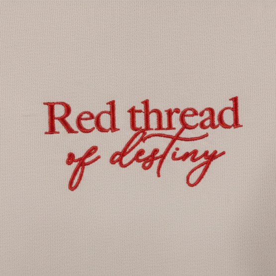 bordado sudadera hilo rojo
