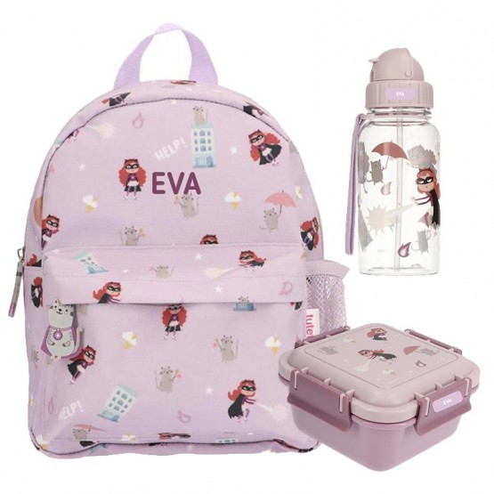 pack infantil personalizable lila