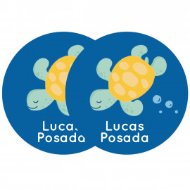 Pegatinas para objetos de tortuga
