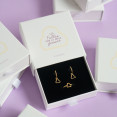 conjunto pendientes y anillo peineta