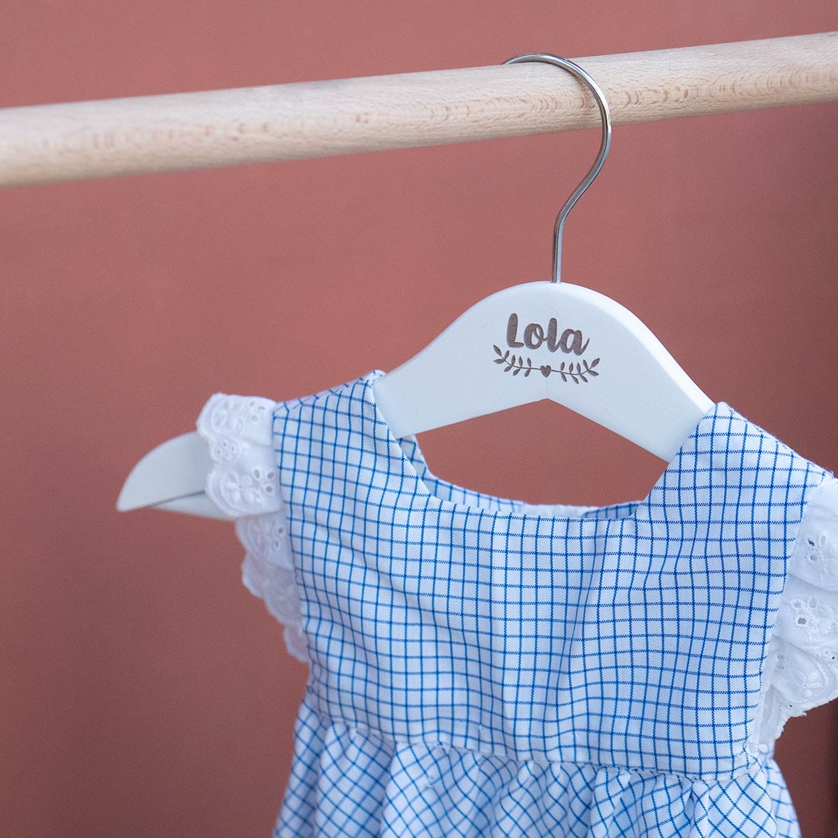 Perchas Infantiles Personalizadas – Azul bebé – Babybae
