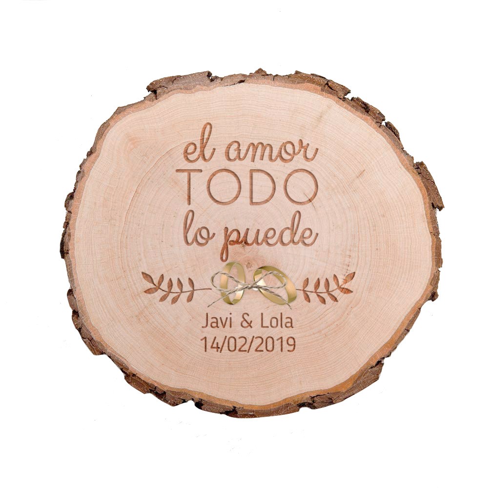 Porta anillos madera - Five-Smiles