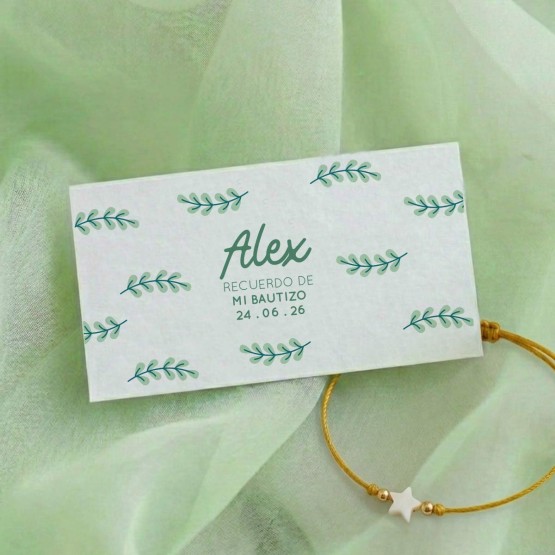 Pulsera personalizada Bautizo