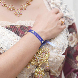 Pulsera fallera tela