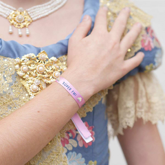 pulseras falleras tela