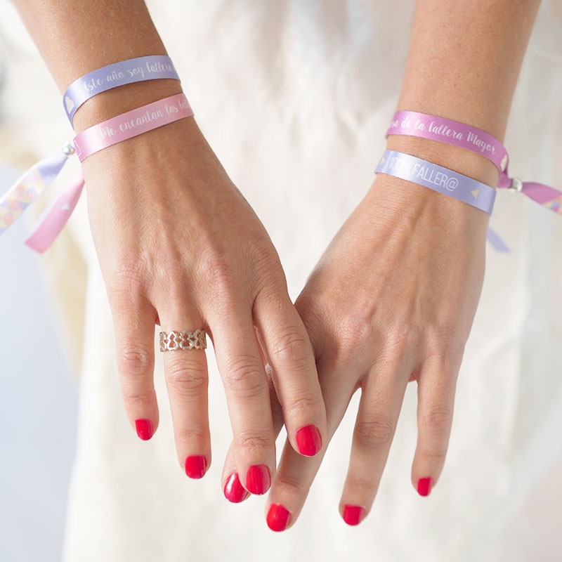 🌟 Pulseras falleras regalo comisión - moñaditas