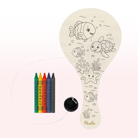 raqueta para colorear y jugar