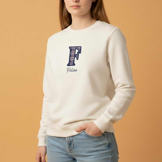 sudadera iniciales fallera bordada