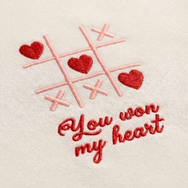 sudadera you won my heart personalizable