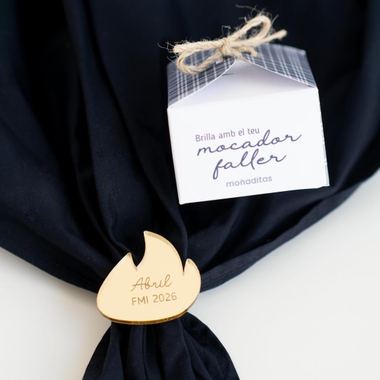 sujeta pañuelos llama personalizado