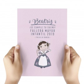 tarjeta fallera personalizada