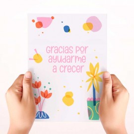 tarjeta gracias por ayudarme a crecer