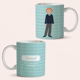 taza comunion personalizada niño