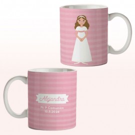 taza comunion personalizada niña