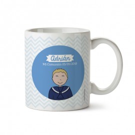 Taza personalizada comunión niño