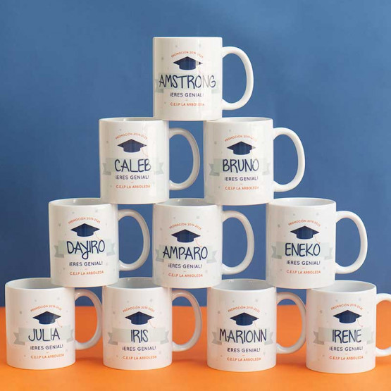 tazas graduación