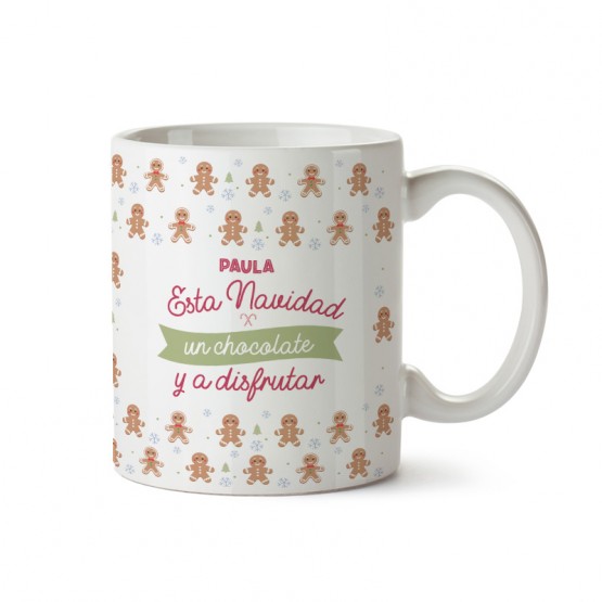 Taza Navidad con chocolate