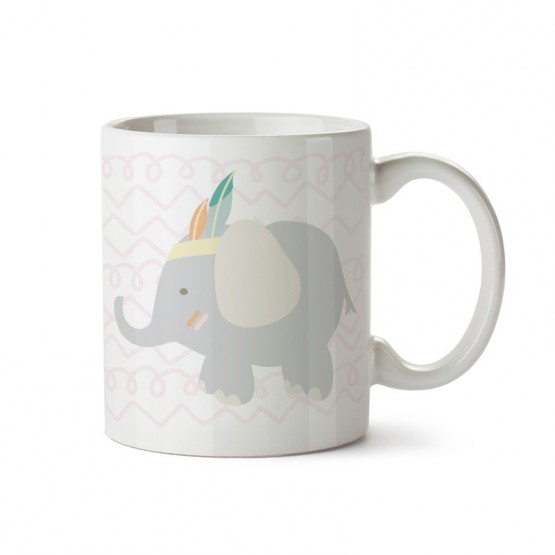 taza infantil dibujo animal