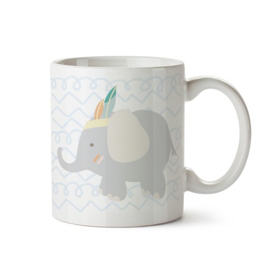 taza infantil animales elefante