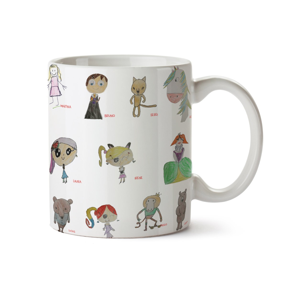 Cuerda Adaptado Chillido ✍️ Crea tu taza para PROFES con los dibujos de los niños ✍️