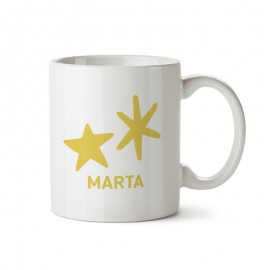 Taza plástico estrellas