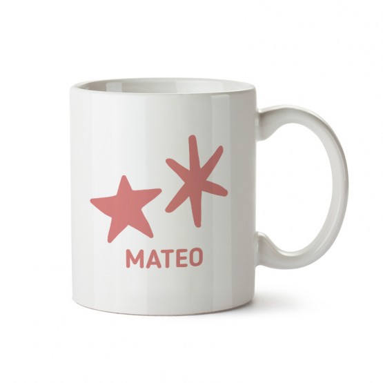 Taza plástico estrellas