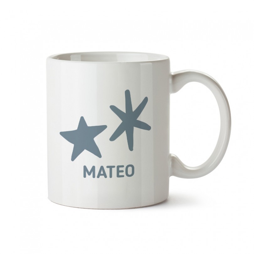 Worfull Taza Infantil De Plástico Personalizada - 'Había Una Vez' Azul 330ml (Libre De BPA)