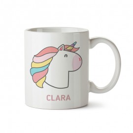 taza de plastico con unicornio para niños