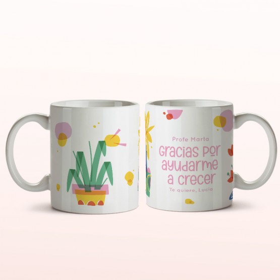 taza gracias profe personalizada